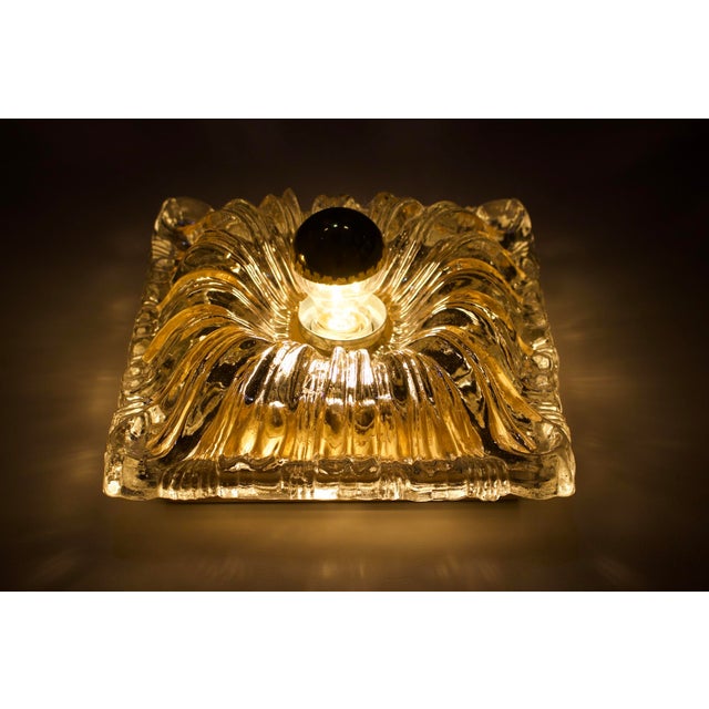 Metal Shabby Chic Pressed Glass Wall Sconces, 1970s, Set of 2 For Sale - Image 7 of 12