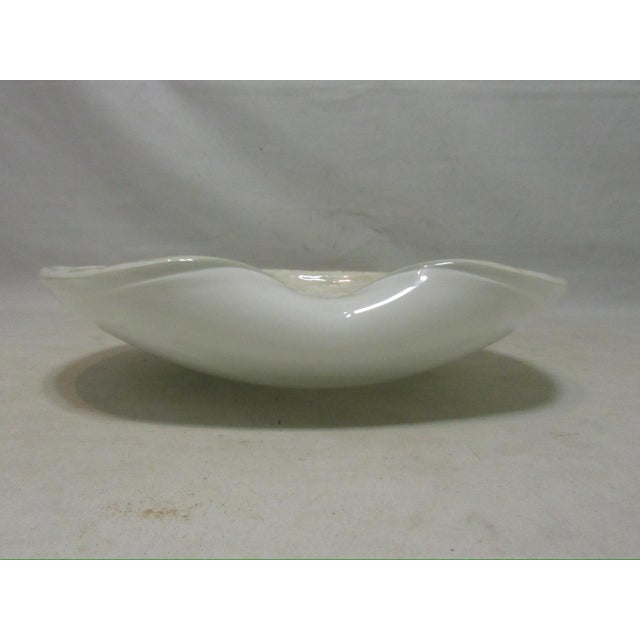Vintage Alfredo Barbini Murano Glass Dish For Sale - Image 9 of 12