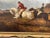 British 19th Century Hunting Charge Grey & Chestnut GallopingHorses Oil Painting Signed Thomas Smythe For Sale - Image 10 of 13