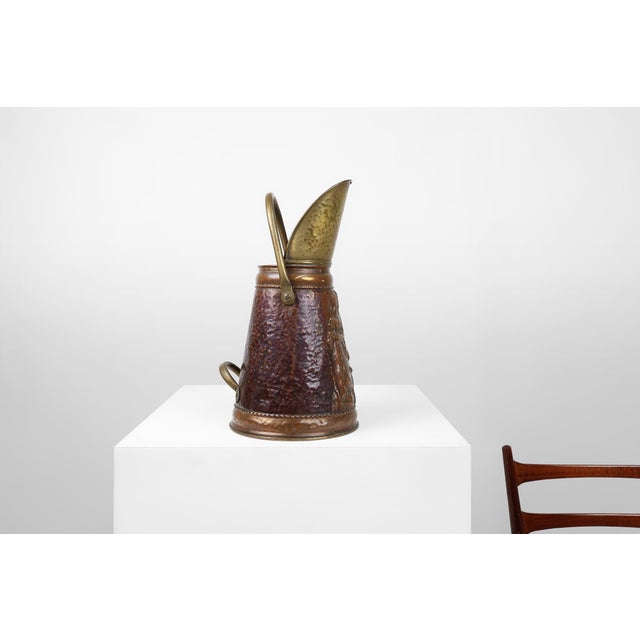 France / 1900 / umbrella stand / copper / Rustic / Mid-Century This old copper coal bucket that makes a perfect umbrella...