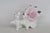 English Thorley Bone China Figurine Poodle Pulling Cart of Flowers Made in England 5156b For Sale - Image 3 of 18