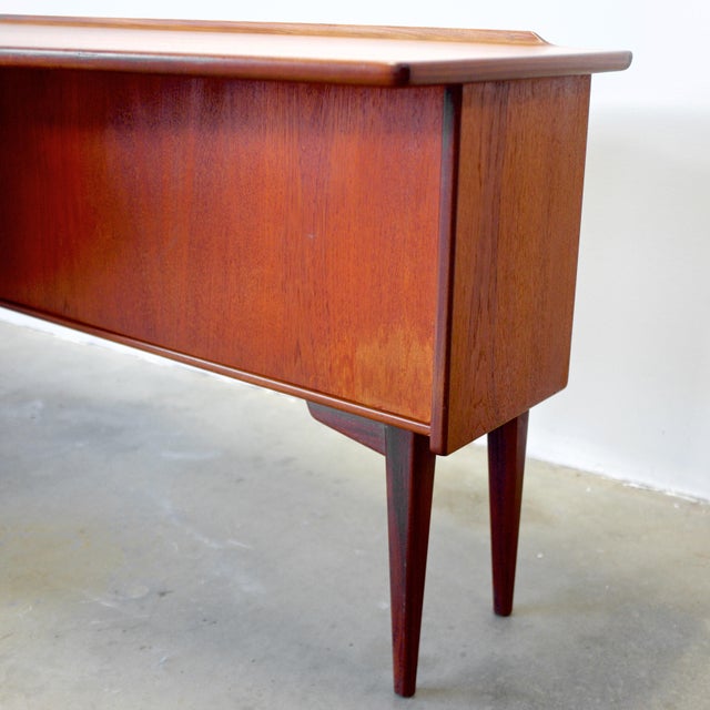 Lelångs Möbelfabrik Swedish Teak Boomerang Desk Designed by Goren Strand For Sale - Image 9 of 17