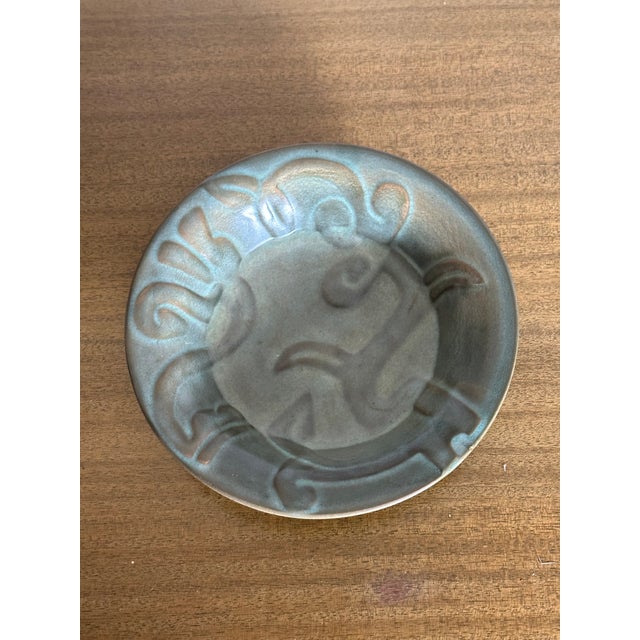 1940s Allan Ebeling for Bo-Fajans Art Deco Low Bowl For Sale In Philadelphia - Image 6 of 8