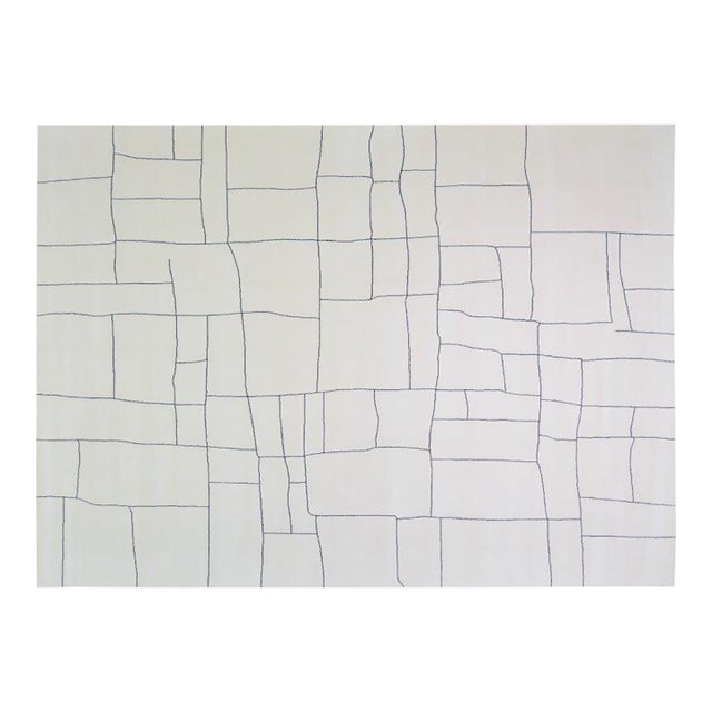 New Morrocan Professional Hand Knotted Wool Rug, 10'1x14 For Sale