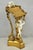 Vintage Ornate Italian Venetian Style Figural Cherub Putti Gold Gilt Cast Resin Bookstand Lectern with Cascadig Rose...