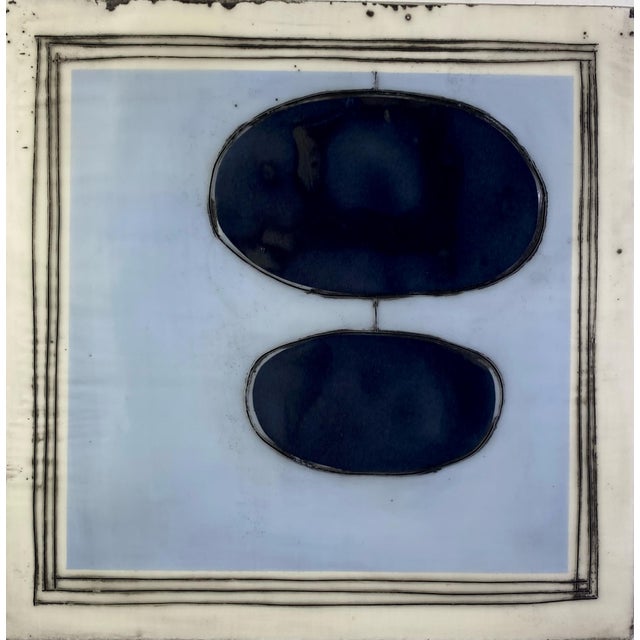 Encaustic Collage Installation by Gina Cochran - "Local Dialect" - 9 Panels For Sale - Image 4 of 11