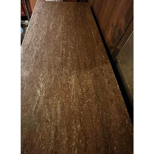 Antique 19th Century Marble Top Commode and Matching Dry Sink Cabinet B2 Piece Set For Sale - Image 16 of 16