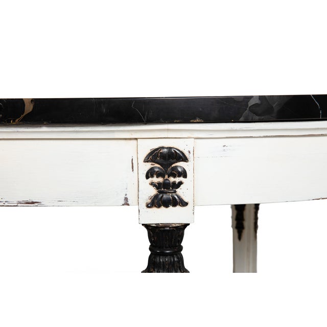Napoleon III Ovular Dining Table With Nero Portoro Marble Top For Sale - Image 13 of 18