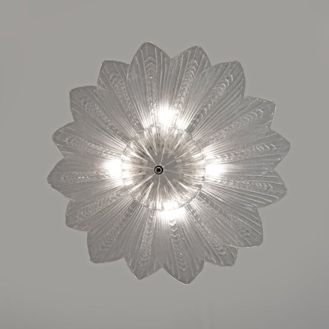 2000 - 2009 Mid-Century Modern Margherita Murano Glass Ceiling Light, 2000 For Sale - Image 5 of 8