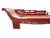 Vintage Chinoiserie Red Lacquer Princess Daybed 90" W For Sale - Image 11 of 15