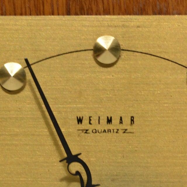 1970s Modern Electric Fireplace Clock Weimar, Germany Chairish