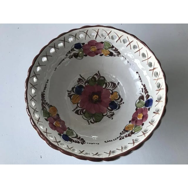 Handmade Portuguese Ceramic Bowl, 1950s For Sale - Image 11 of 12