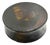 Antique Lacquer Snuff Box — Hand-Painted Gentleman Portrait (Round Lidded Box) For Sale