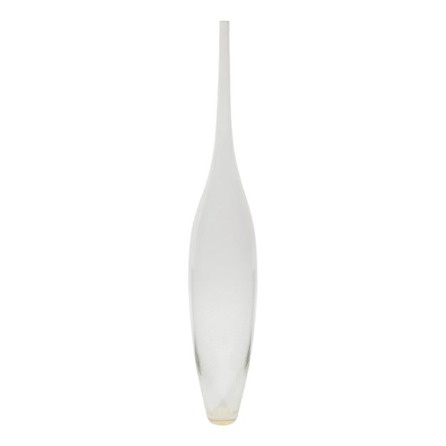 Stunning, Large Hand-Blown Vase by Renowned Glass Artist Ben Edols, Signed For Sale