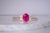 Contemporary The Takie: Ruby and Natural Diamond Ring in White Gold For Sale - Image 3 of 11