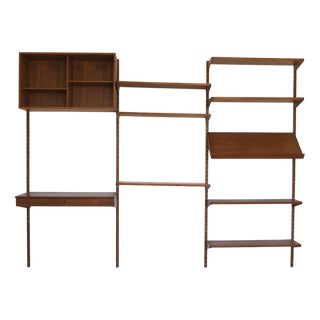 Mid-Century Shelves & Wall Units & Desk by Kai Kristiansen for FM Mobler, 1960s For Sale