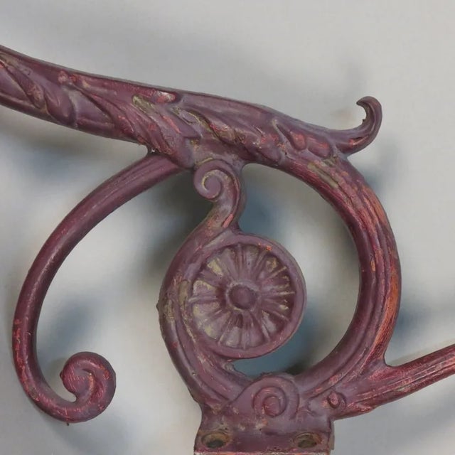 Cast Iron Gründerzeit Era Wall Candle Holder, 1900s For Sale - Image 4 of 10