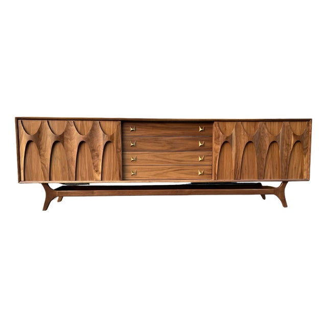 8ft Brasilia Style Credenza Sideboard For Sale