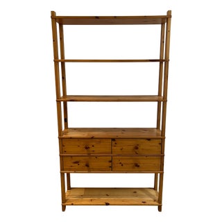 Large Pine Bookcase, 1990s For Sale