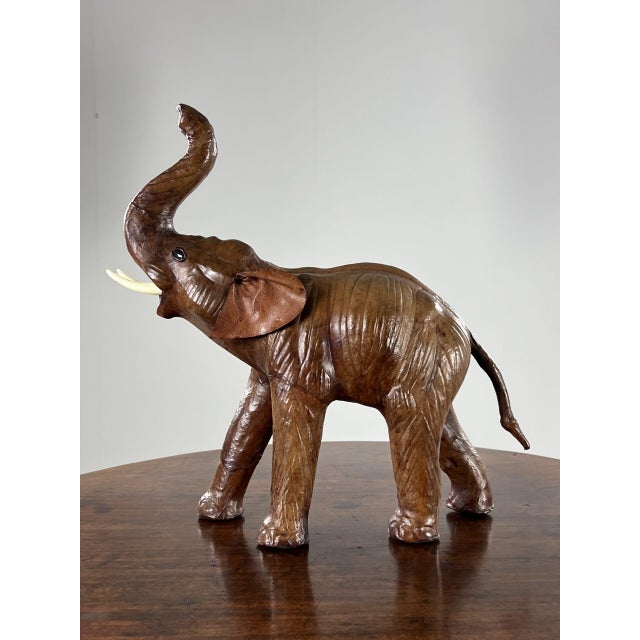 Vintage Leather Elephant Figure For Sale - Image 13 of 13