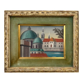 Foussa Itaya Surreal City Scene For Sale