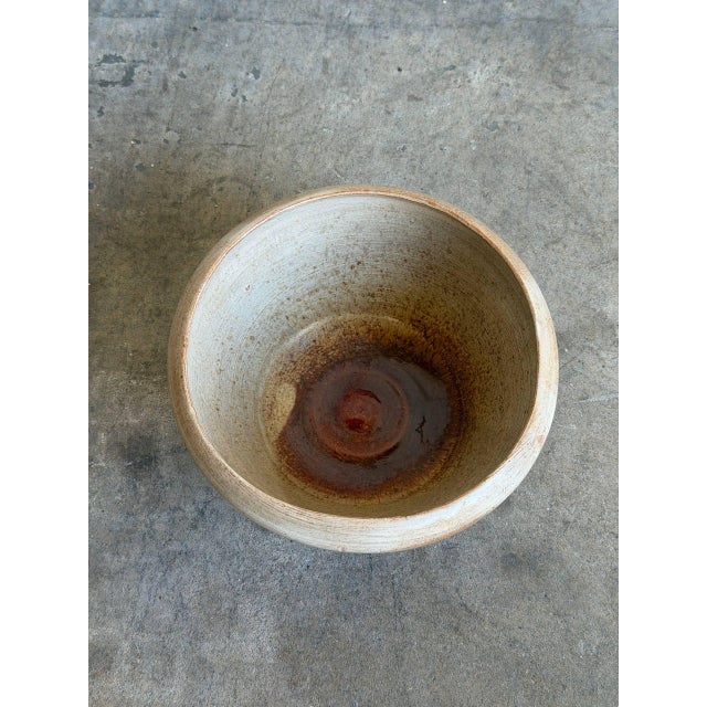 Studio Ceramic Light Brown Gradient Bowl 1960s Mid-Century Modern For Sale In Los Angeles - Image 6 of 10