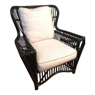 21st Century Vintage Palecek Presidents Chair For Sale