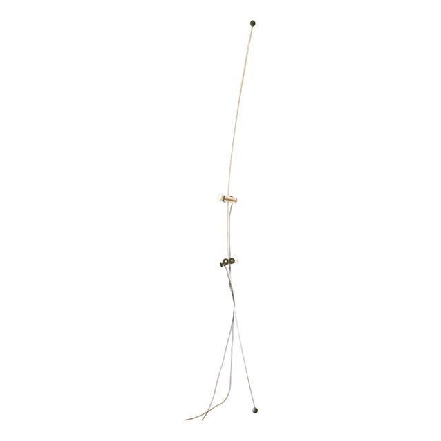 Chrome Plated Metal Molla Floor to Ceiling Lamp from Lumenform, 1970s For Sale