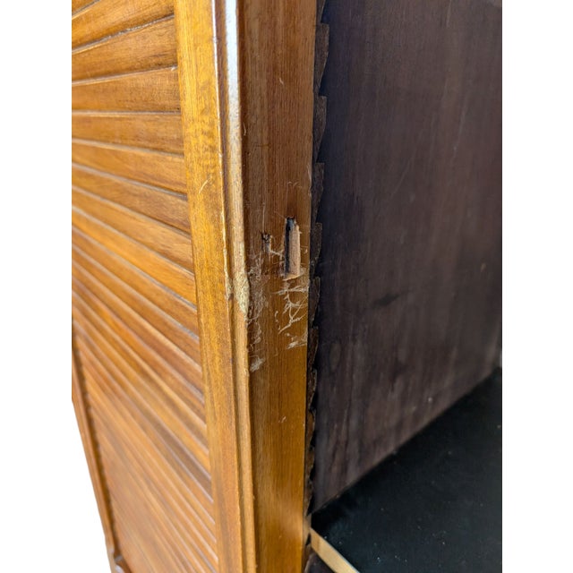 Vintage Rolling Shutter Filing Cabinet For Sale - Image 10 of 15