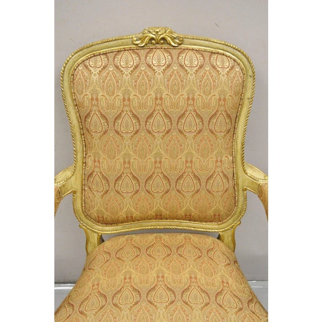 Neoclassical Late 20th Century Oscar De La Renta Home Century Furniture Italian Neoclassical Style Armchair For Sale - Image 3 of 12