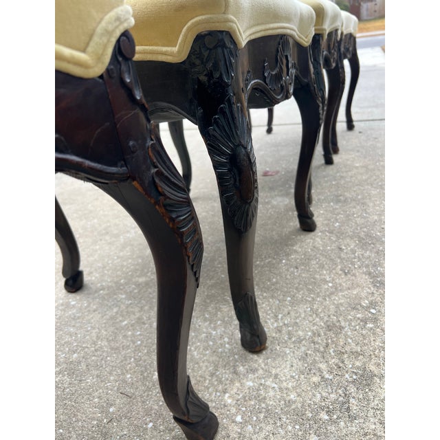 1920s French Louis XV Style Oak Dining Chairs- Set of 4 For Sale - Image 12 of 12