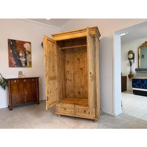 Rustic Wardrobe in Natural Wood For Sale - Image 5 of 16