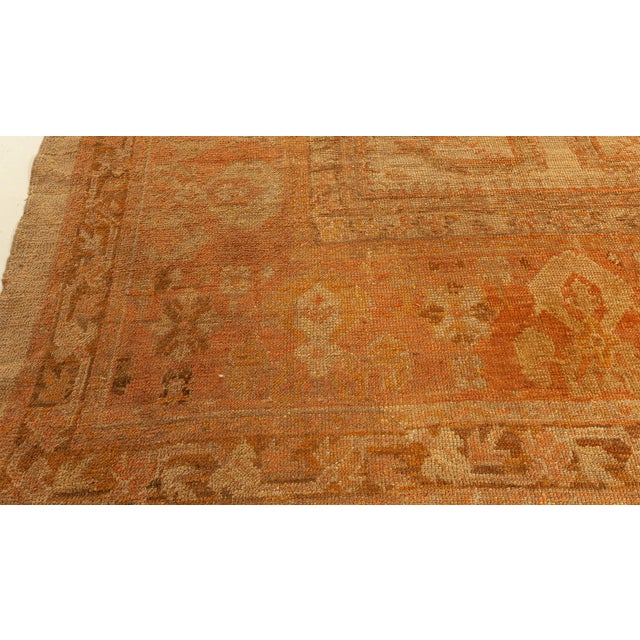Turkish 1920s Turkish Oushak Rug For Sale - Image 3 of 8