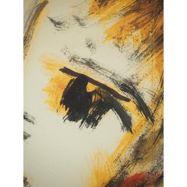 Roger Crusat (1917-1994) Pensive Young Girl Original gouache on paper On wove paper, 22 x 28 cm (approx. 9 x 11 inches)...