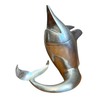 Retro Metal Dolphin Beverage Cooler For Sale