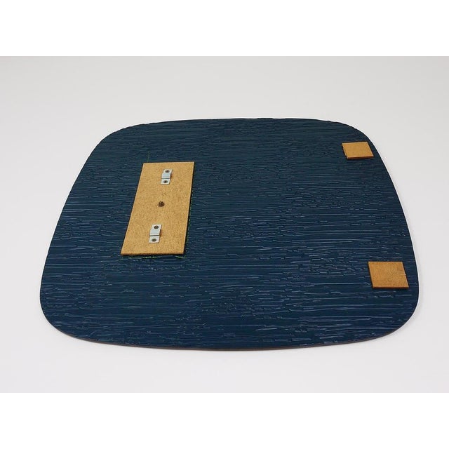 Bronze Gold Scalloped Textured Wall Mirror from Cristal Arte, Italy, 1960s For Sale - Image 17 of 18