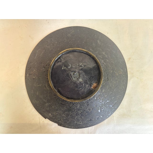 Metal Late 19th Century Cloisonne Plate For Sale - Image 7 of 9