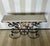 Nice little narrow "bakers table" console - finished on both sides with a nice thick marble top. This piece is great for...