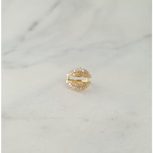 One Carat Baguette Cluster Ring Enhancer, Size 6 For Sale - Image 4 of 5