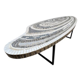 Vintage Mosaic Tile Coffee Table, 1970 For Sale