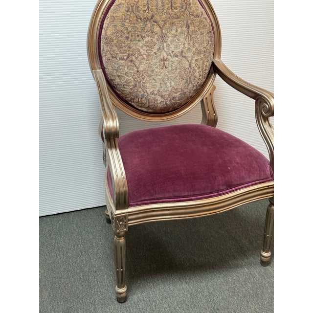 Italmond Furniture French Louis XVI Style Armchair For Sale - Image 4 of 12