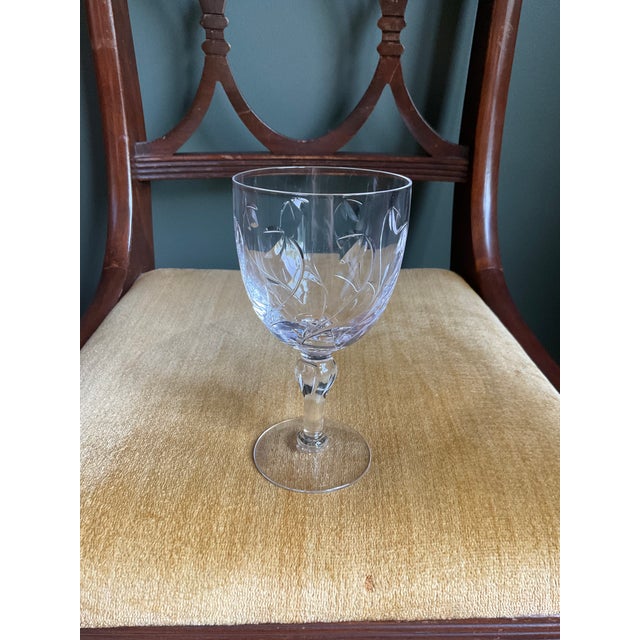 Glass 36pc Stuart Crystal Minuet Stemware Set Service For Sale - Image 7 of 8
