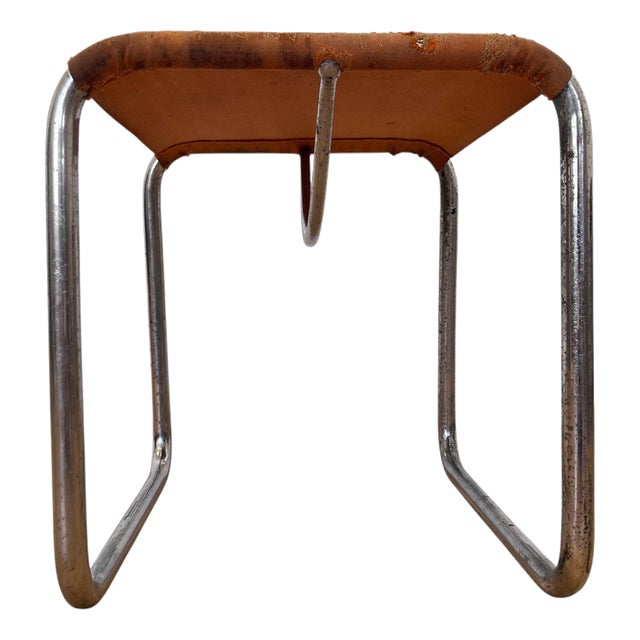 Bauhaus Tubular Chrome Steel Stool from Eisengarn, 1930 For Sale