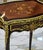 Wood 1990s French Accent Side Table With Glass Top, Gold Leaf & Bronze Details For Sale - Image 7 of 8