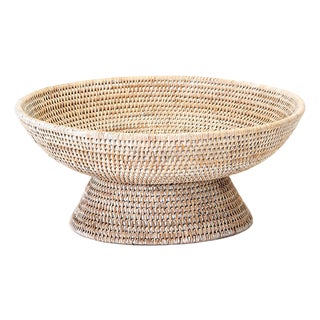 Burma Rattan Offering Bowl For Sale