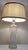 1970s French Table Lamp with Partially Frosted Glass Base, Atlas Motif and Fabric Shade, 1970s For Sale - Image 5 of 9