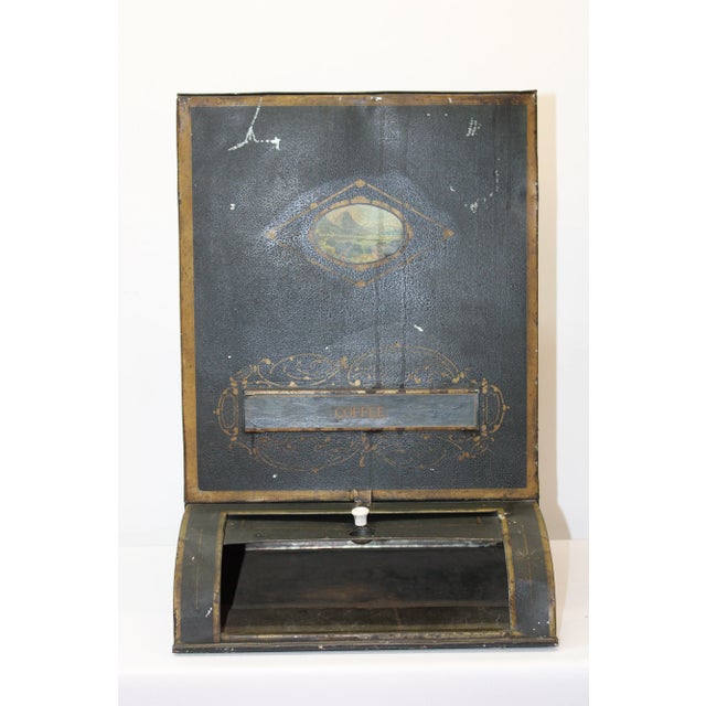 Hand Painted Coffee Tin For Sale In San Francisco - Image 6 of 7
