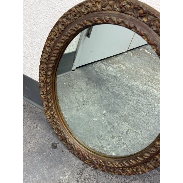 Wood Rustic Swiss Oblong Wall Mirror For Sale - Image 7 of 12