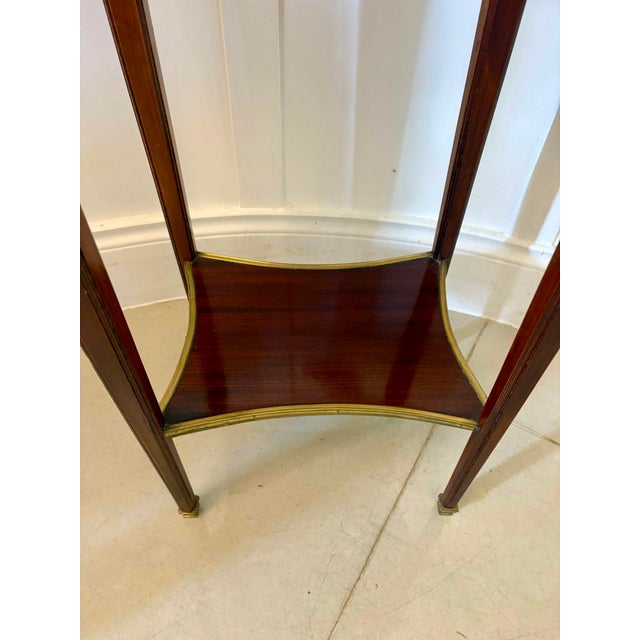 Antique Edwardian Mahogany and Ormolu Mounted Lamp Table, 1900s For Sale - Image 10 of 13