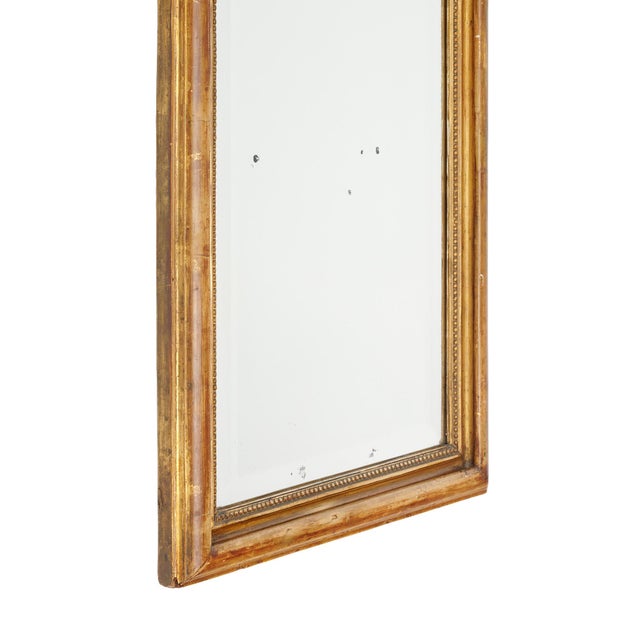 Gold Second Empire Period Floor Mirror For Sale - Image 8 of 9